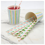 Duni Bio Pastel Recyclable Paper Straws 25 per pack