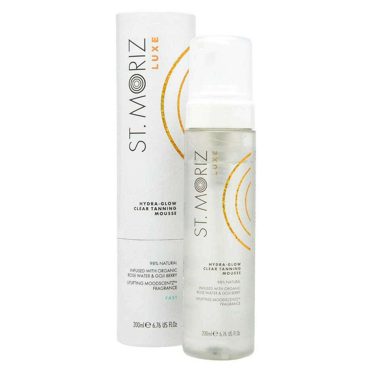 St Moriz Luxe Hydra-Glow Clear Tanning Mousse - Fast 200ml GOODS Boots