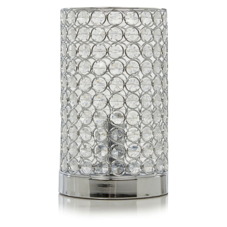 George Home Acrylic Crystal Beaded Cylinder Lamp - McGrocer