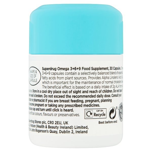Superdrug Omega 3+6+9 30 Capsules GOODS Superdrug