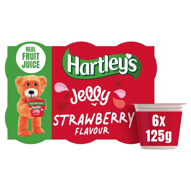 Hartley's Strawberry Jelly Pot Multipack 6 x 125g - McGrocer