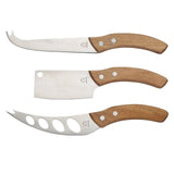 Artesa Cheese Knives with Acacia Wood Handles 3 per pack - McGrocer