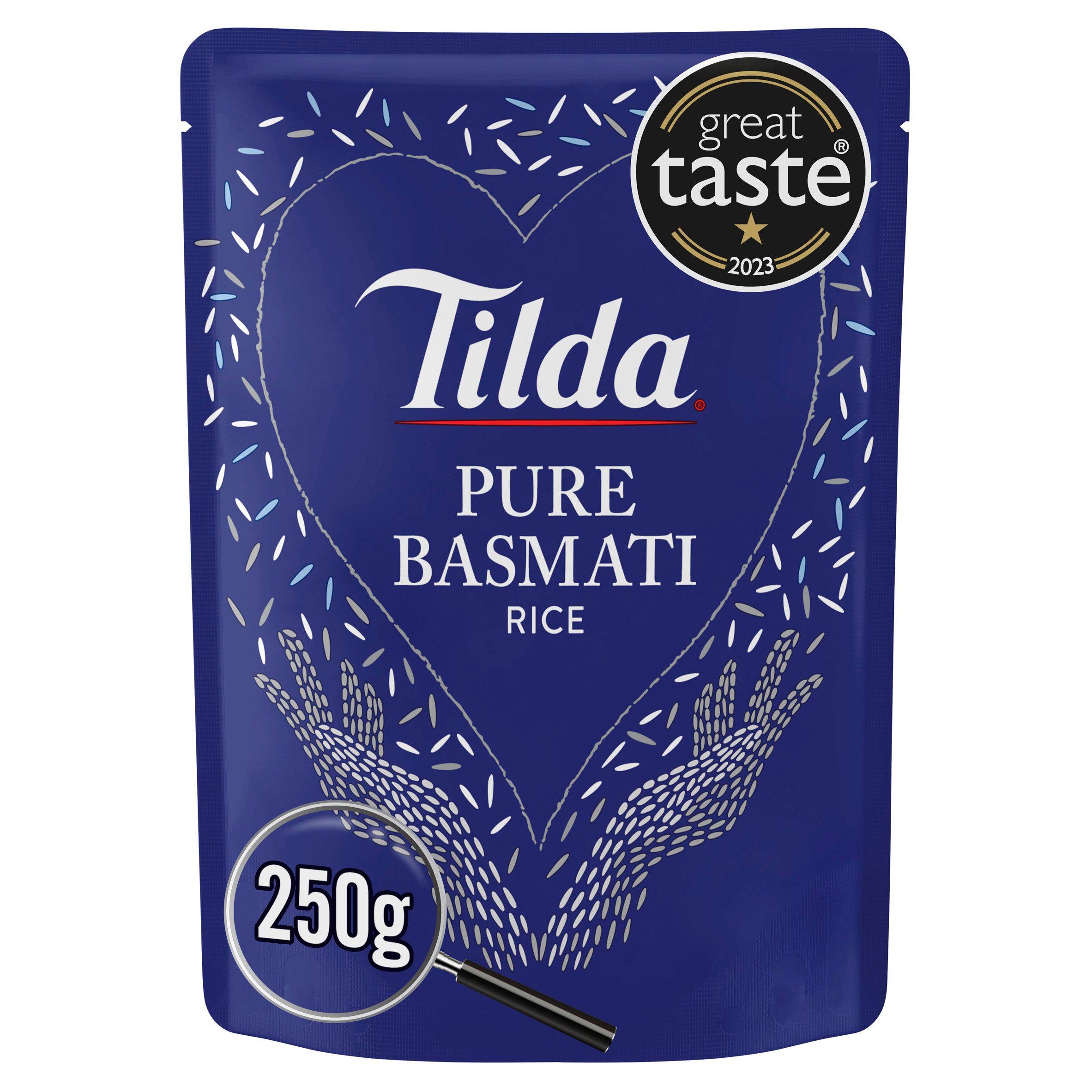Tilda Microwave Rice Pure Basmati 250g Microwave rice Sainsburys