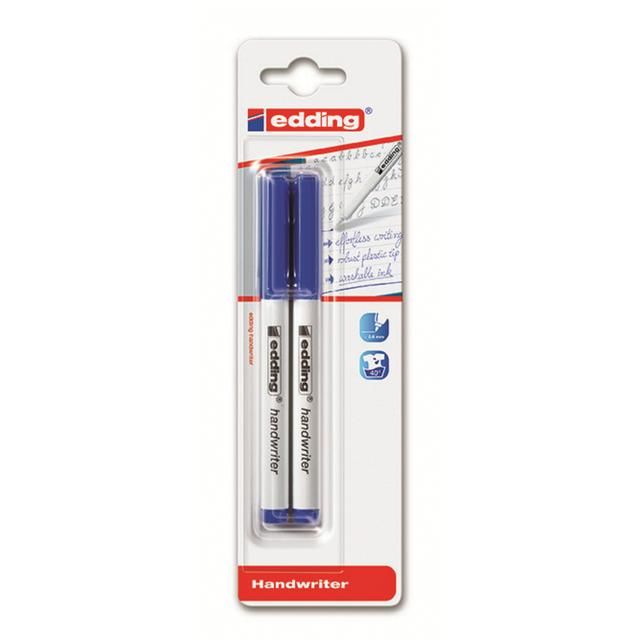 Edding Handwriter Pen Blue Ink 2 per pack