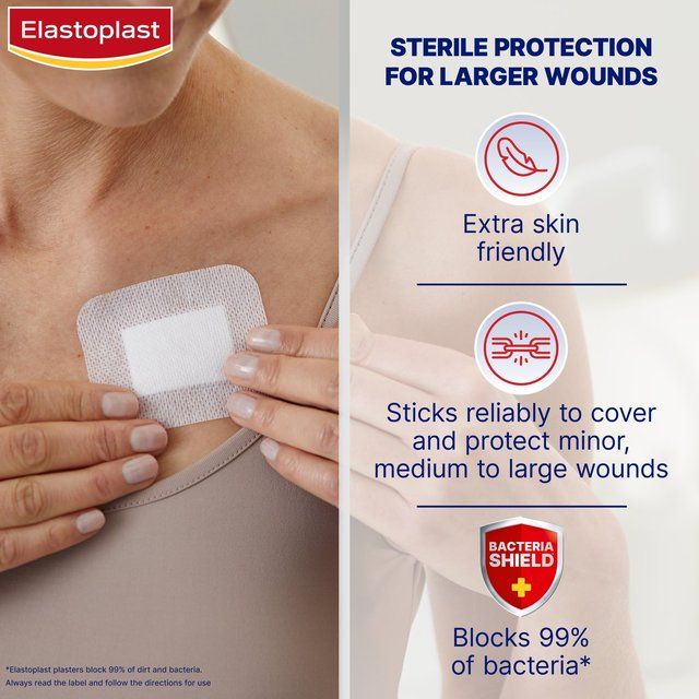 Elastoplast XL Sensitive Dressing Plasters 5s 5 per pack