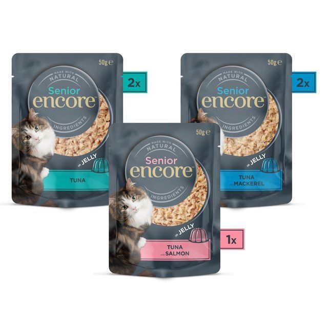 Encore Cat Senior Fish in Jelly 5 x 50g
