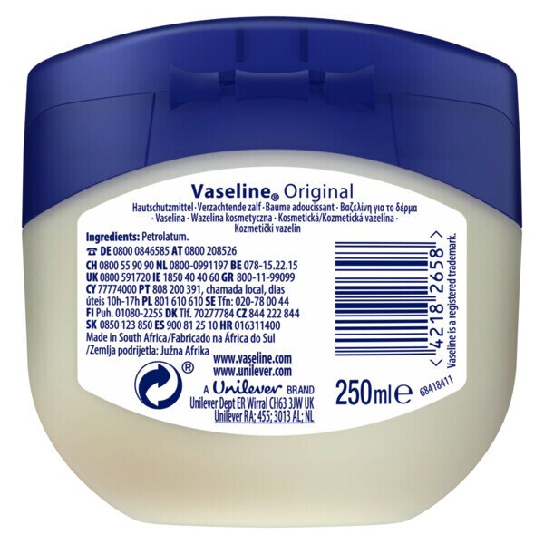 Vaseline Petroleum Jelly Original 250ml GOODS Superdrug