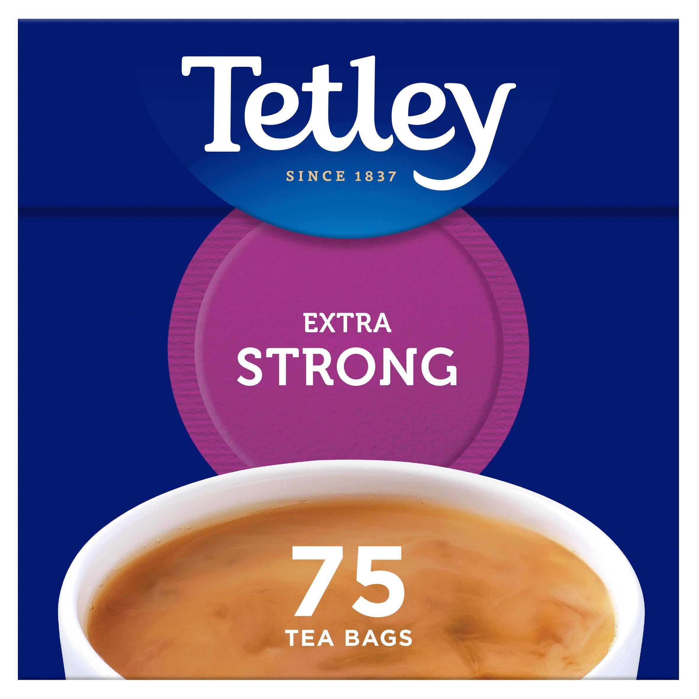 Tetley Extra Strong Tea Bags x75 All tea Sainsburys