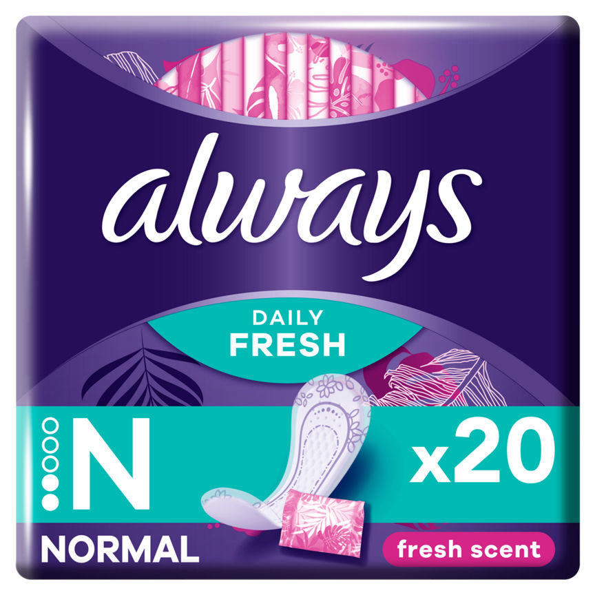 Always Dailies Singles Normal Fresh Panty Liners - McGrocer