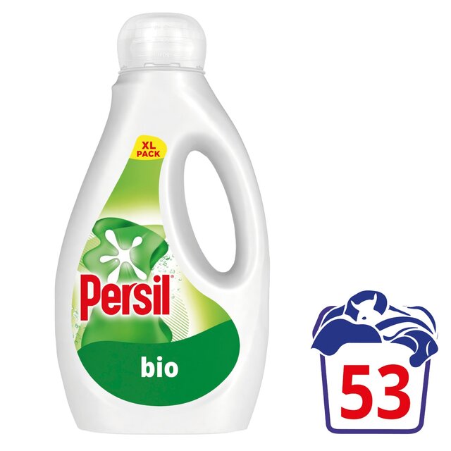 Persil Laundry Washing Liquid Detergent Bio 53 Washes 1.431L - McGrocer