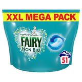 Fairy Non Bio Pods Washing Liquid Capsules for Sensitive Skin 51 Washes 51 per pack