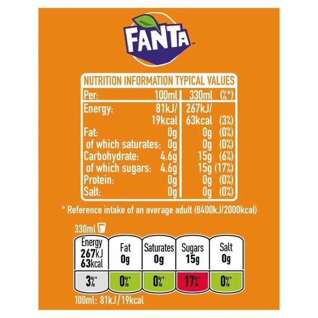Fanta Orange 8 x 330ml