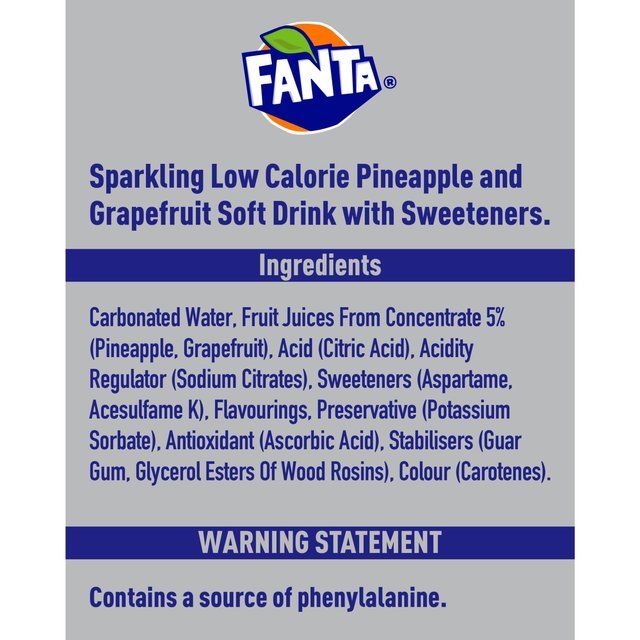 Fanta Pineapple & Grapefruit Zero 2L
