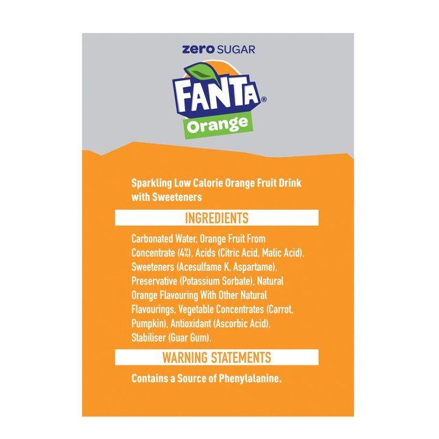 Fanta Zero Orange 12 x 500ml