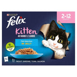 Felix As Good As it Looks Kitten Fish in Jelly Wet Cat Food 12 x 100g