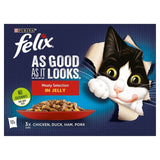 Felix As Good As it Looks Meaty Selection in Jelly Wet Cat Food 12 x 100g