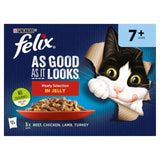 Felix As Good As it Looks Senior 7+ Meat in Jelly Wet Cat Food 12 x 100g