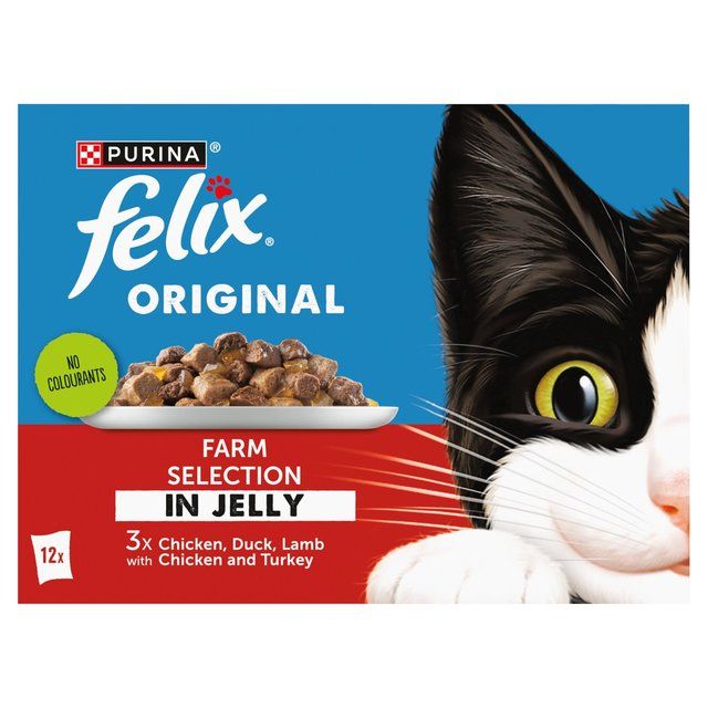 Felix Original Farm Selection in Jelly Wet Cat Food 12 x 85g