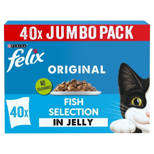 Felix Original Fish Selection in Jelly Wet Cat Food 40 x 85g