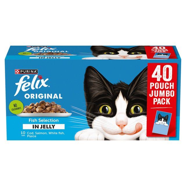 Felix Original Fish Selection in Jelly Wet Cat Food 40 x 85g