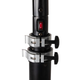 FireSense Black Powder Coated Steel 2.3m (93") Telescoping Offset Pole Mounted Infrared Patio Heater