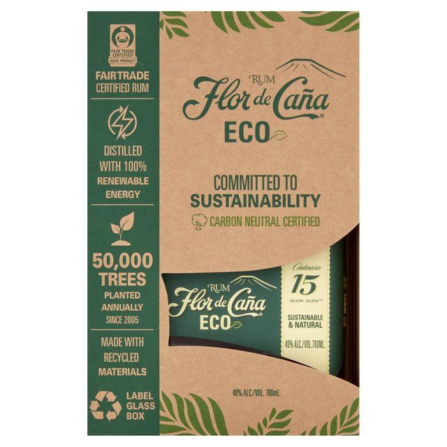 Flor De Cana 15 Year Old Eco Edition Rum 70cl