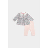 Floral Top and Leggings Set