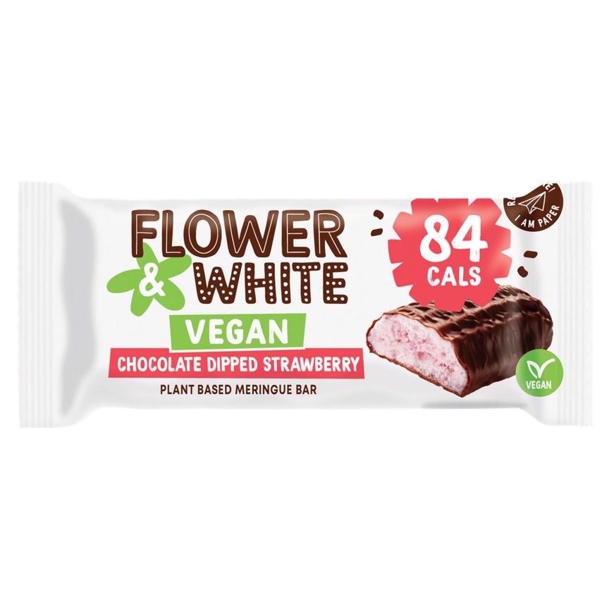 Flower & White Vegan Chocolate Dipped Strawberry