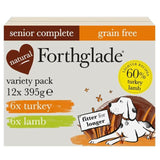 Forthglade Complete Senior Grain Free Dog Food Variety Pack Turkey & Lamb 12 x 395g