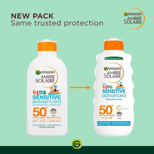 Garnier Ambre Solaire Kids Sensitive Sun Protection Cream SPF 50 200ml