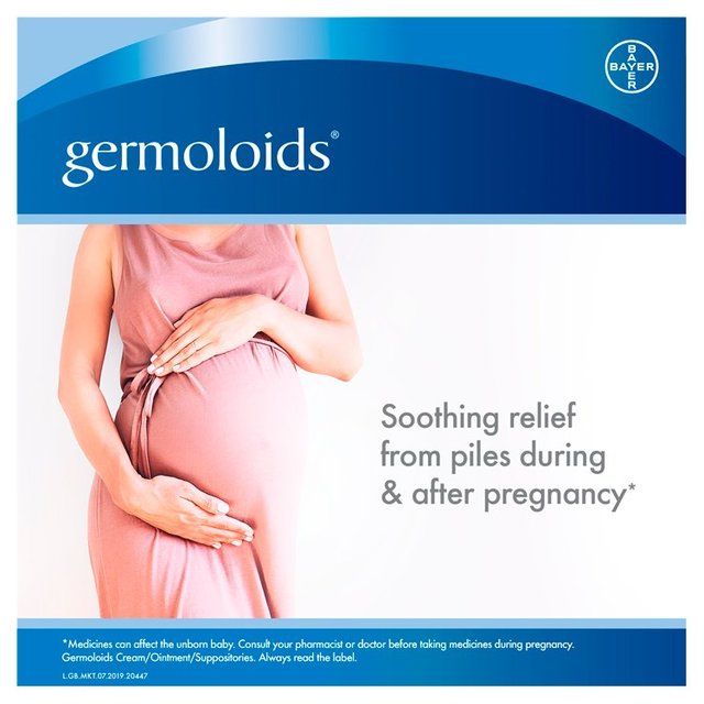 Germoloids Triple Action Haemorrhoids & Piles Suppositories Tablets 24 per pack