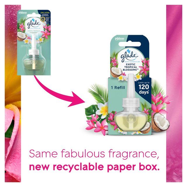 Glade Plug In Refill Electric Scented Oil Tropical Blossoms 20ml