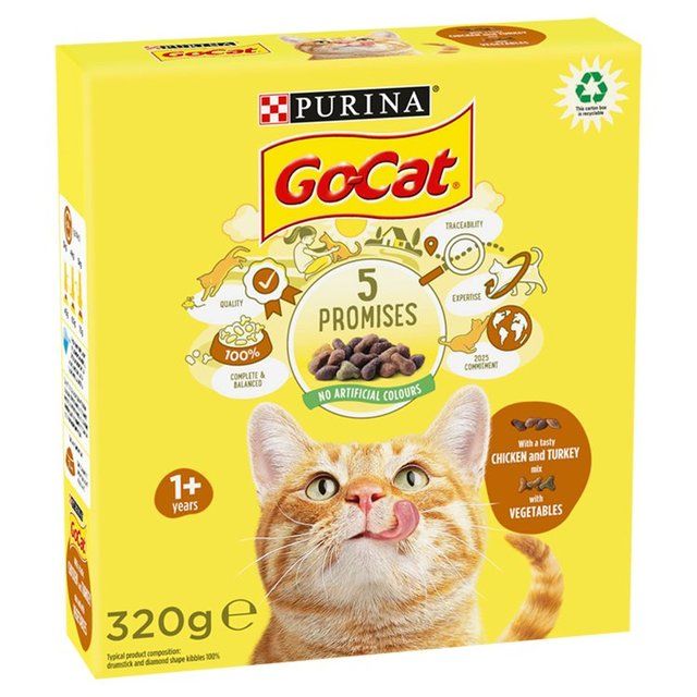 Go-Cat Chicken and Turkey Dry Cat Food 320g