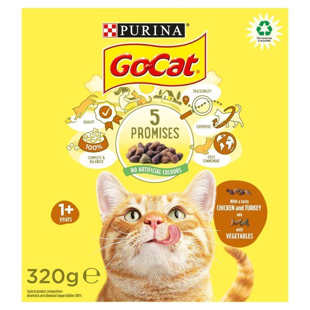 Go-Cat Chicken and Turkey Dry Cat Food 320g