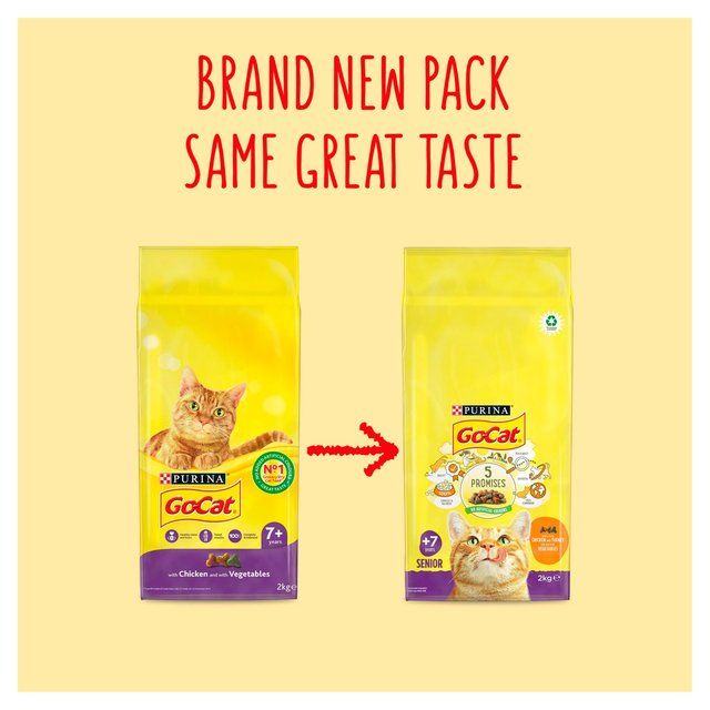 Go-Cat Senior Chicken and Turkey Dry Cat Food 750g