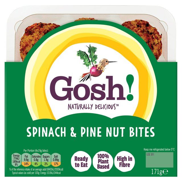 Gosh! Spinach & Pine Nut Falafel Bites 171g