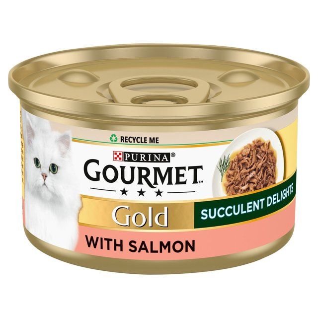 GOURMET Gold Succulent Delights Terrine Salmon Wet Cat Food 85g