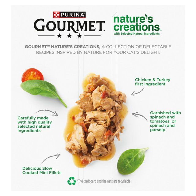 Gourmet Nature's Creations Poultry Wet Cat Food 8 x 85g