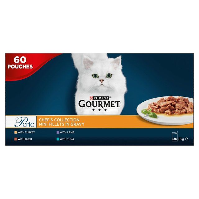 Gourmet Perle Chef's Collection in Gravy Wet Cat Food 60 x 85g