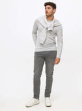 Grey Skinny Fit Denim Jeans 42R