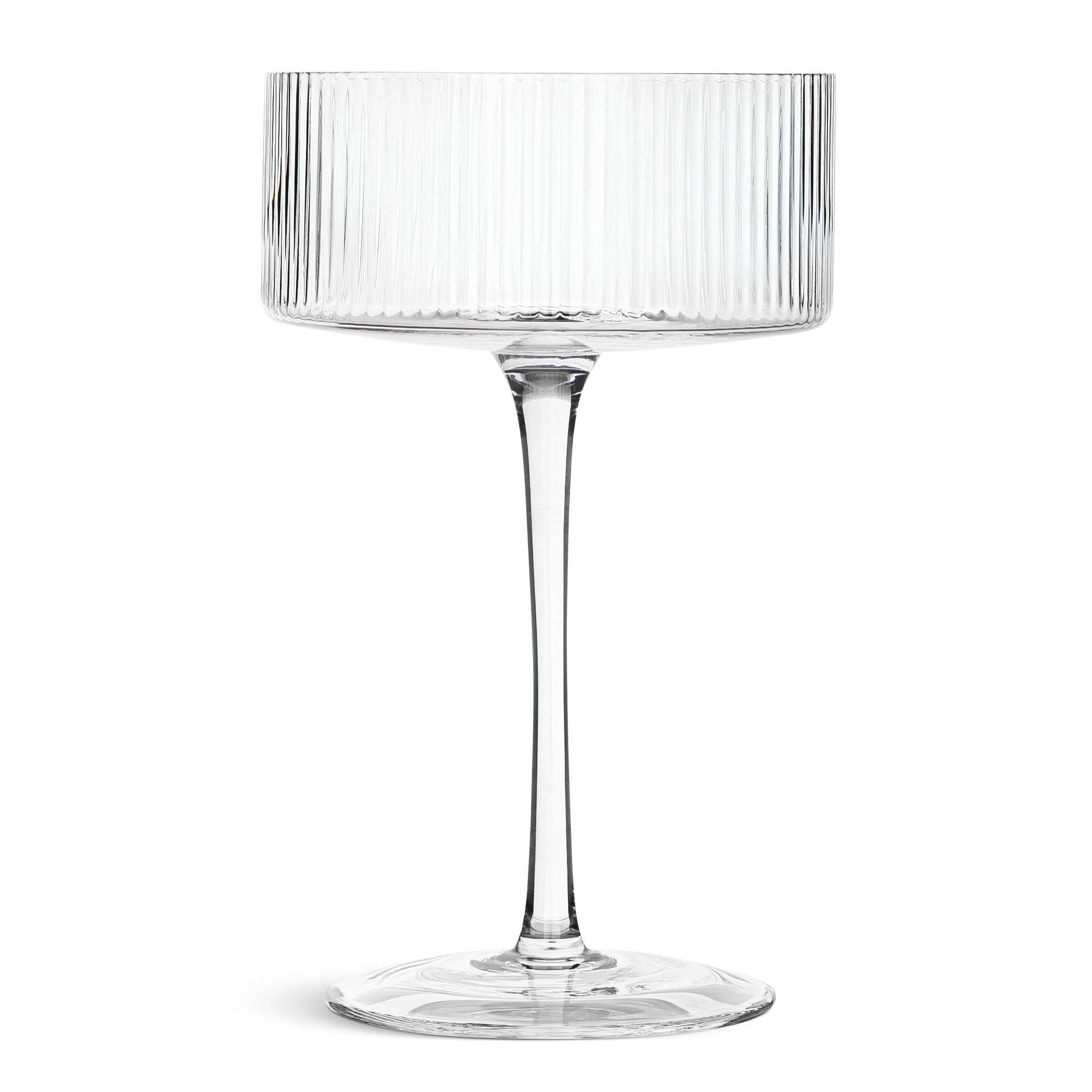 Habitat Clear Ribbed Champagne Flute