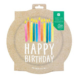 Happy Birthday Recyclable Paper Plates 12 per pack