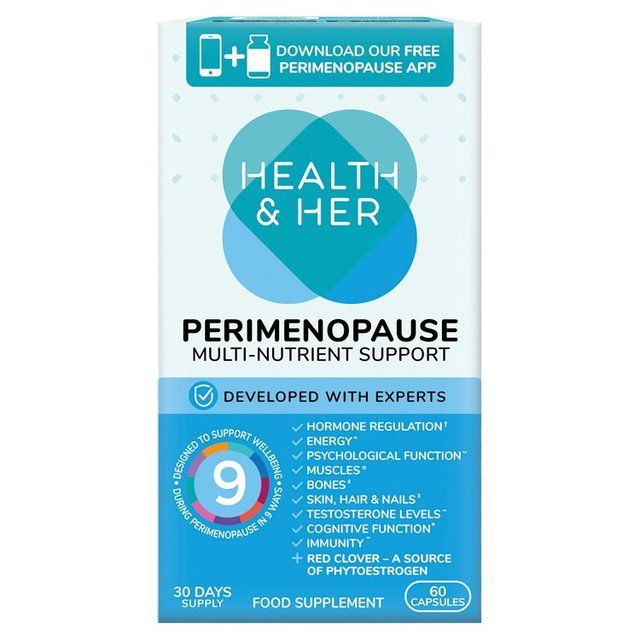 Health & Her Perimenopause Multi-nutrient Support Supplement Capsules 60 per pack