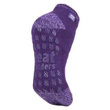 Heat Holders Ladies Ankle Thermal Slipper Socks 4-8 UK Purple / 1EA