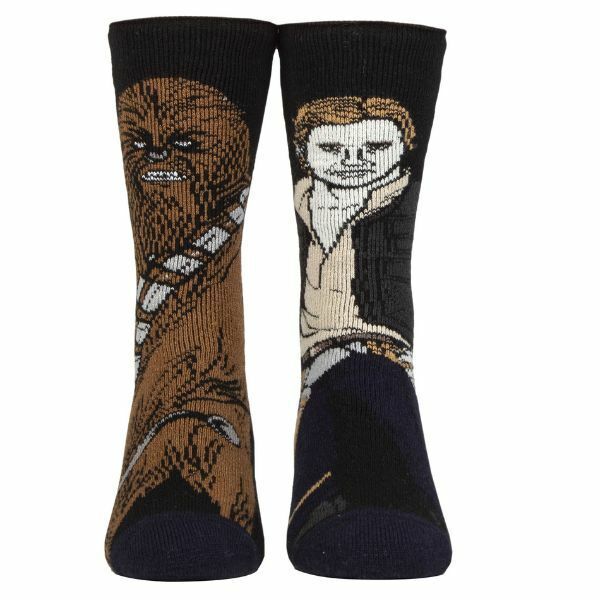 Heat Holders Lite Mens Novelty Star Wars Socks 6-11 UK Chewie & Hans / 1EA