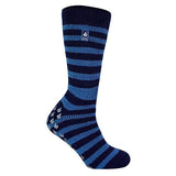 Heat Holders Mens Thermal Slipper Socks 6-11 UK Blue / Navy Stripe / 1EA