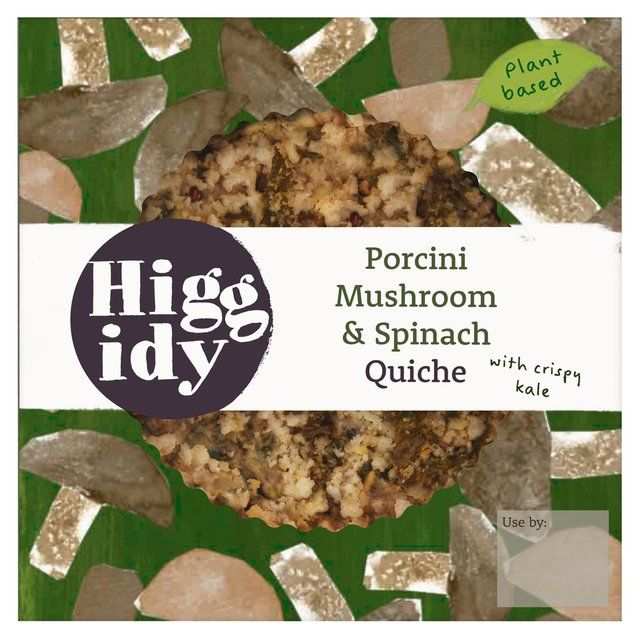 Higgidy Porcini Mushroom & Spinach Vegan Quiche 155g