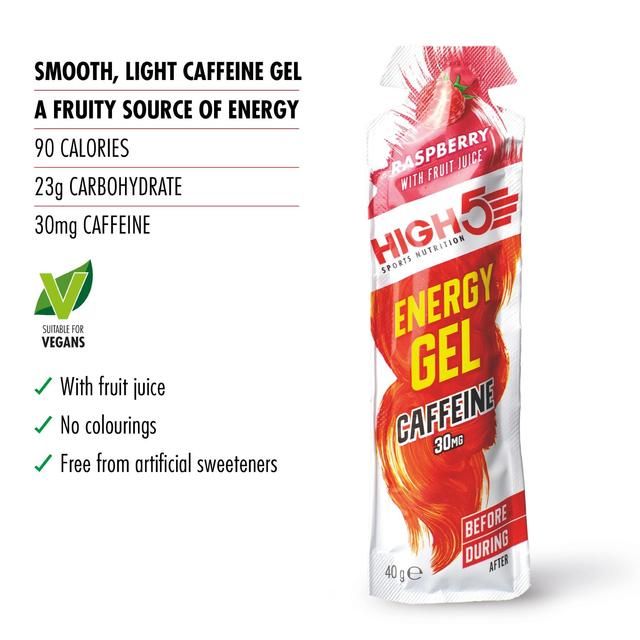 HIGH5 Energy Gel Caffeine Raspberry 40g 40g