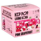 Hip Pop Pink Grapefruit Living Soda 4 x 330ml