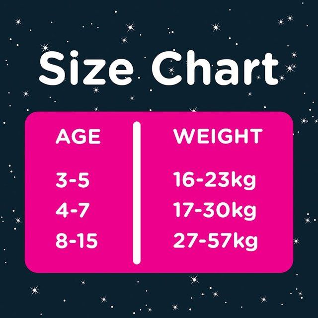 Huggies DryNites Girls Pyjama Pants 8-15 Yrs (27-57kg) 9 per pack